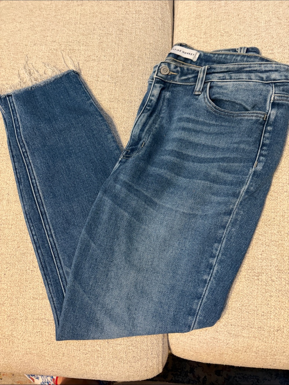 Flying Monkey Skinny Jeans in Medium Blue Wash